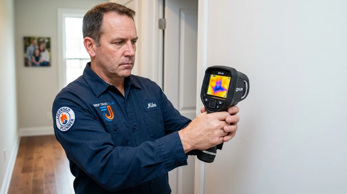 Thermal imaging leak detection by Johns Plumbing LLC in Edison